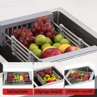 OEM Roestvrijstalen rek voor keukenspullen - Tuinslang - inclusief lekkagepunt - Opvouwbaar
