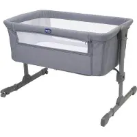 OEM Babybed met 6 hoogtestanden - Luchtcirculatie - Kantelfunctie - Afdekriemen - Reisaccessoire - Grijs - Verstelbaar - Ligfunctie - Bijbeedbed