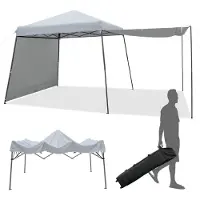 Markenlos Pop-up paviljoen met zijwanden en dak, inklapbaar paviljoen met draagtas, UV-bescherming 50+, tuinpaviljoen, inklapbaar, partytent, waterdicht, stabiel, winterbestendig, tuinpaviljoen voor tuin, markt