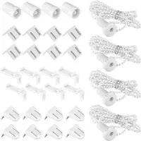 OEM 32 stuks kunststof accessoires voor rolluiken, in alle kleuren, wit