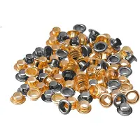 Top Tools 200 stuks ringklinknagels 5 mm goud en zilver