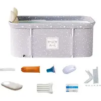 OEM Familiebadcabine - Inbouwbad - Temperatuurregeling - Aparte spa-ruimte - Familiebad - Warmwaterbad - Koudwaterbad - 120 x 55 x 50 cm (badkuip)