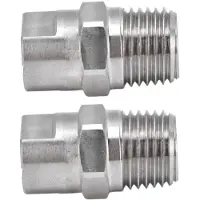 OEM Tuinslangspuit - 2 stuks - Verstelbare waterstraal - Lage druk - Spuitkop 95° - RVS tuinbesproeiingsaccessoire.