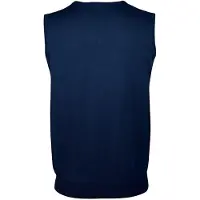 Sols Unisex Heren Mouwloze V Hals Trui Vest (Marine)