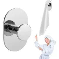 Laveo Miri Serie - Handdoekhouder - Chroom - Zelfklevend - Wandmontage