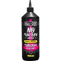 Muc-Off No Puncture Hassle - Tubeless Sealant - 1L - Race en Gravel - Dicht gaten tot 6mm - UV-detectiesysteem - Niet corrosief - Ammoniakvrij