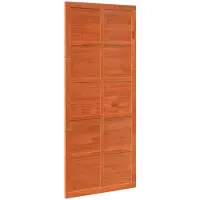 vidaXL Schuurdeur, 80 x 2,5 x 208 cm, massief grenenhout, wasbruin
