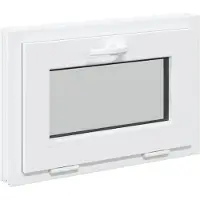vidaXL Kelderraam RISOR 60 x 40 cm PVC en helder vlakglas