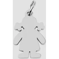 Akzent Meisjes hanger Dotty, zilverkleurig, duurzaam
