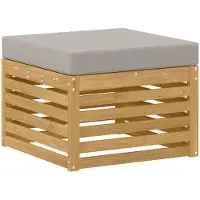 vidaXL Buiten Voetenbank Massief Acacia Hout Wit