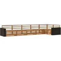 vidaXL Buiten bank set 6 st Naturel Massief Acacia Hout