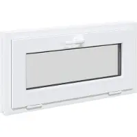 vidaXL Kelderraam RISOR 80 x 40 cm PVC en helder vlakglas
