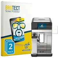 BROTECT - Screenprotector voor DeLonghi Eletta Ultra 2026 - Folie Beschermfolie transparant 2 Stuks