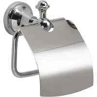 Sapho Gedi Nevis - Toiletrolhouder met deksel, chroom NV2513