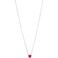 Akzent dames ketting met hanger "Heyli" uit 925 Sterlingzilver, gerhodineerd, duurzaam