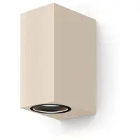 Calex Wandlamp buiten GU10 | Up & Down | Rechthoek | IP54 | Zandkleur