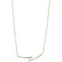 Akzent Dames ketting met hanger "Pennilyn" van 925 Sterlingzilver, gerhodineerd, duurzaam