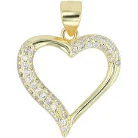 Akzent dames hanger "Watin" aus 925 Sterlingzilver, gerhodineerd, langlebig