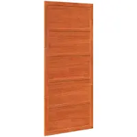 vidaXL Schuifdeur Wasbruin 80 x 2,5 x 208 cm Massief grenenhout