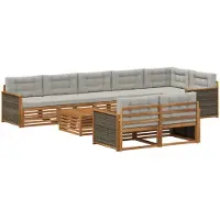 vidaXL Buiten bank set 9 st