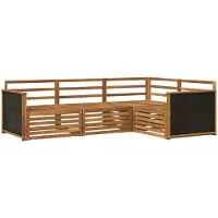 vidaXL Buiten bank set 4 st Naturel Massief Acacia Hout