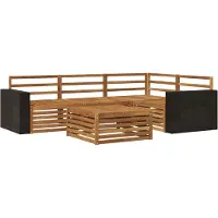vidaXL Buiten bank set 5 st Naturel Massief Acacia Hout