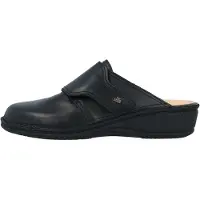 Finn Comfort Muiltjes 'Pantolette Damen 02526 014099 Glattleder in schwarz' zwart