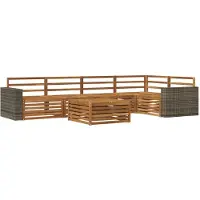 vidaXL Buiten bank set 6 st Naturel Massief Acacia Hout
