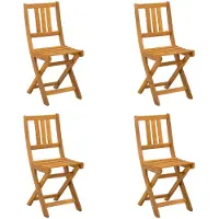 vidaXL Buiten bistrostoelen, naturel, massief acaciahout