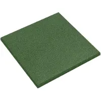 vidaXL Valbescherming Tegels 24 st Groen 50 x 50 cm Rubber