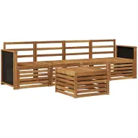 vidaXL Buiten bank set 5 st Naturel Massief Acacia Hout
