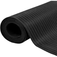 vidaXL Vloermat Zwart 1 x 5 m Rubber