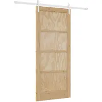 vidaXL Schuifdeur ORKDAL 86 x 198,5 cm Massief grenenhout