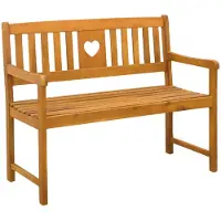 vidaXL Tuinbank Naturel 110 x 55,5 x 90 cm Massief Acacia Hout