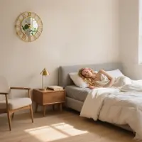 Markenlos Grote gouden wandklok - Stille wandklok - 50 cm - Metaal - Goudkleurig