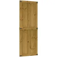 vidaXL Schuurdeur CORONA, 70 x 210 cm, massief dennenhout, honingbruin