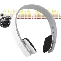 OEM Bluetooth-sportkoptelefoon met krachtige basweergave, handsfree stereo, ingebouwde microfoon en draadloze verbinding (wit)