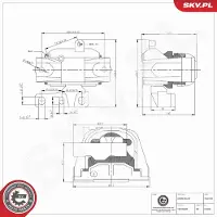 ESEN SKV 75SKV409 Motorsteunlager