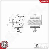 ESEN SKV 75SKV392 Motorsteunlager