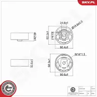 ESEN SKV 75SKV425 Motorsteunlager