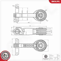 ESEN SKV 75SKV390 Motorsteunlager