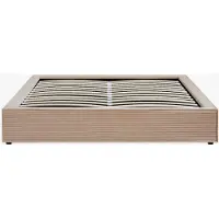Vente-unique Bedbodem met opbergruimte 180 x 200 cm in corduroy - Beige - KARESO van YSMÉE