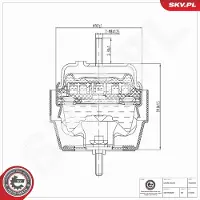 ESEN SKV 75SKV360 Motorsteunlager