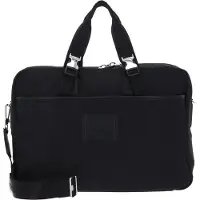 Lacoste business tas schoudertas met laptopvak Classics Computer Bag Noir zwart