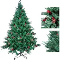 Markenlos Kunstkerstboom - 1,5 meter hoog, 1,5 meter lang, kerstboom, kunstboom