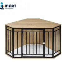 OEM Hondenbed van hout - Inclusief fleece kussen - 111 x 60 x 67 cm - Groot