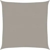 vidaXL Zonnezeil 160 g/m² vierkant 2,5x2,5 m HDPE lichtgrijs