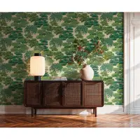 A.S. Création EXOTISCHE TUIN BEHANG | Botanisch - Groen Crème Beige - Cuba II