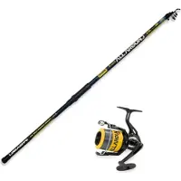 LINEAEFFE Extreme Fishing Gear All Around Tele Carpfishing Combo Zilver 2.10 m / 100 g