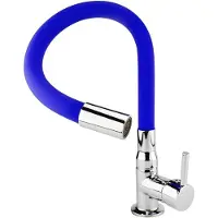 OEM Koudwatermengkraan met vaste douchekop voor badkamer en toilet - chroom en blauw